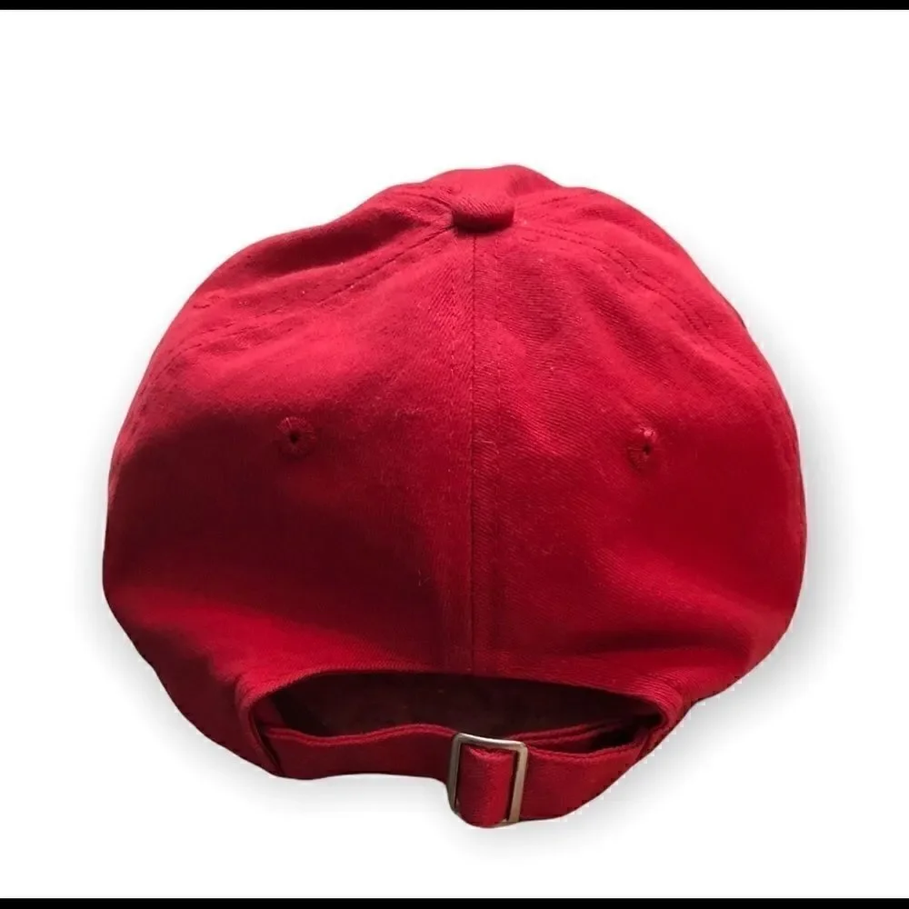 Port Authority red Keep Austin Weird adjustable cap. EUC